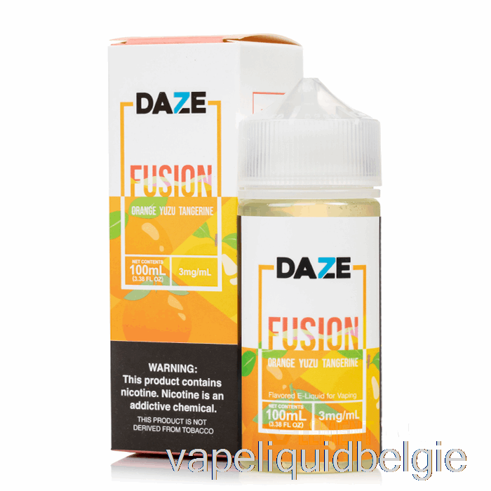 Vape België Oranje Yuzu Mandarijn - 7 Daze Fusion - 100ml 6mg